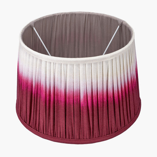 Scallop Red Ombre Pleated Shade
