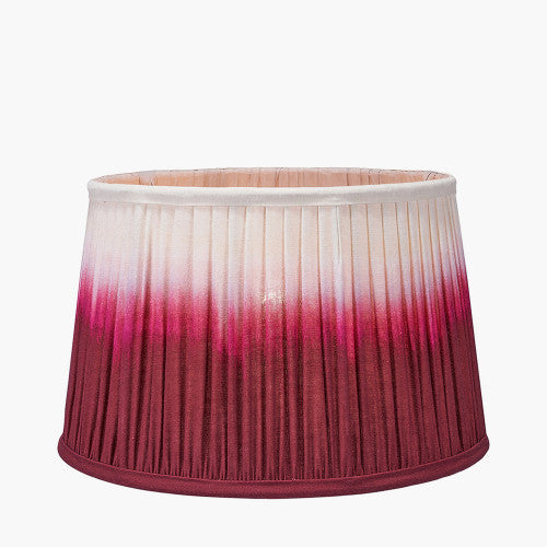 Scallop Red Ombre Pleated Shade