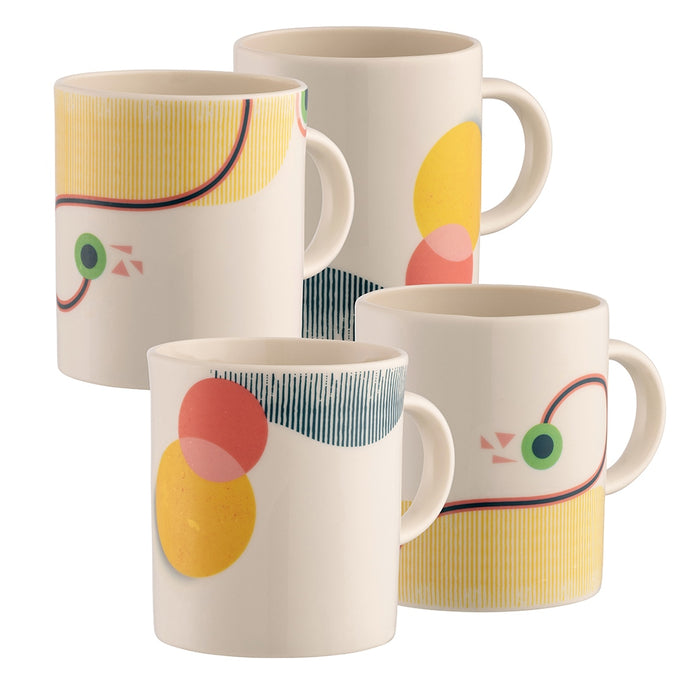 Moda Set of 4 Mugs