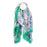 Green And Pink Mix Paisley Print Scarf