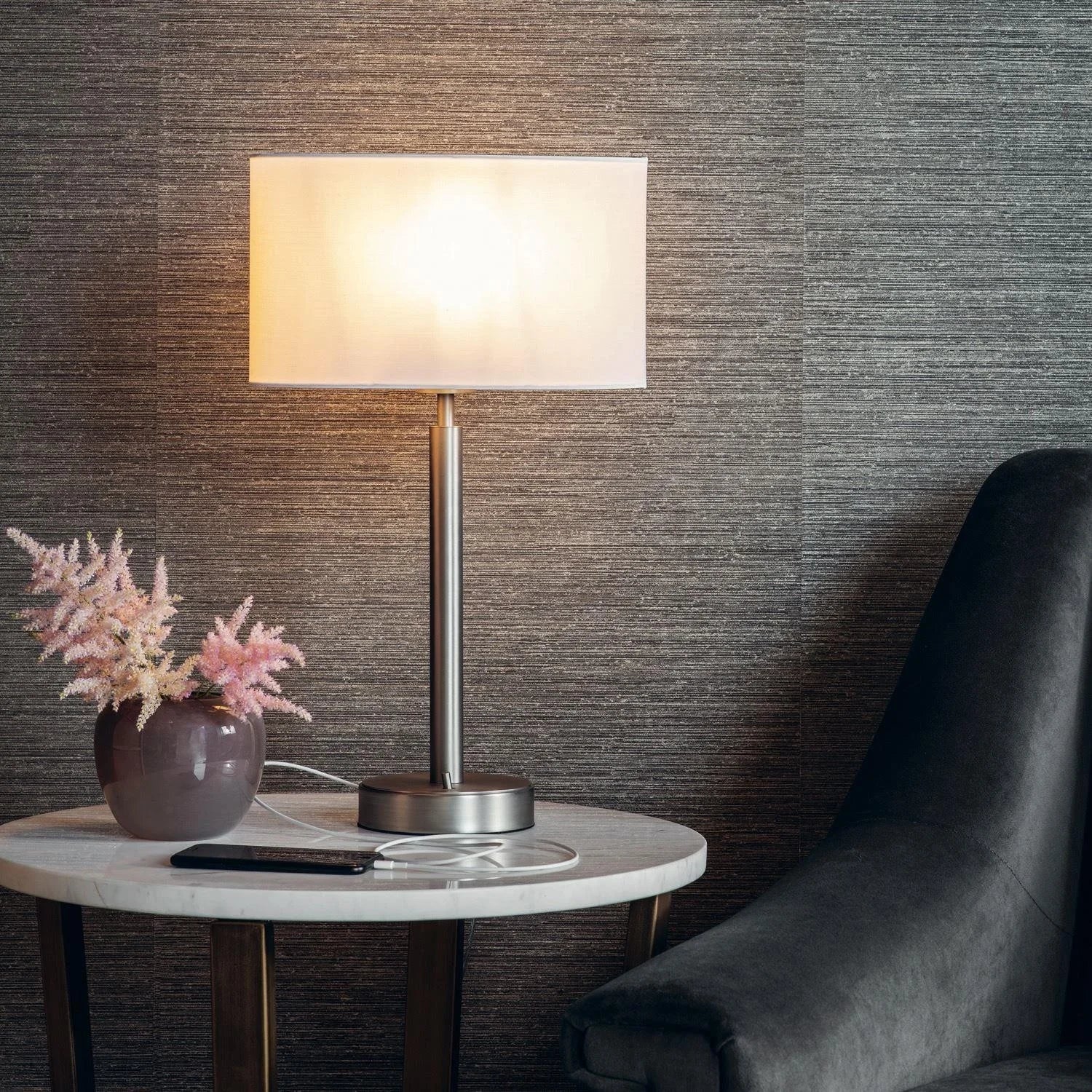 Owen Lamp Base with USB Charging Port