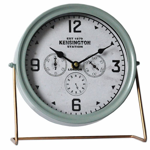Vintage Style Green Mantle Clock