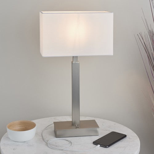 Norton Table Lamp with USB Charging Port