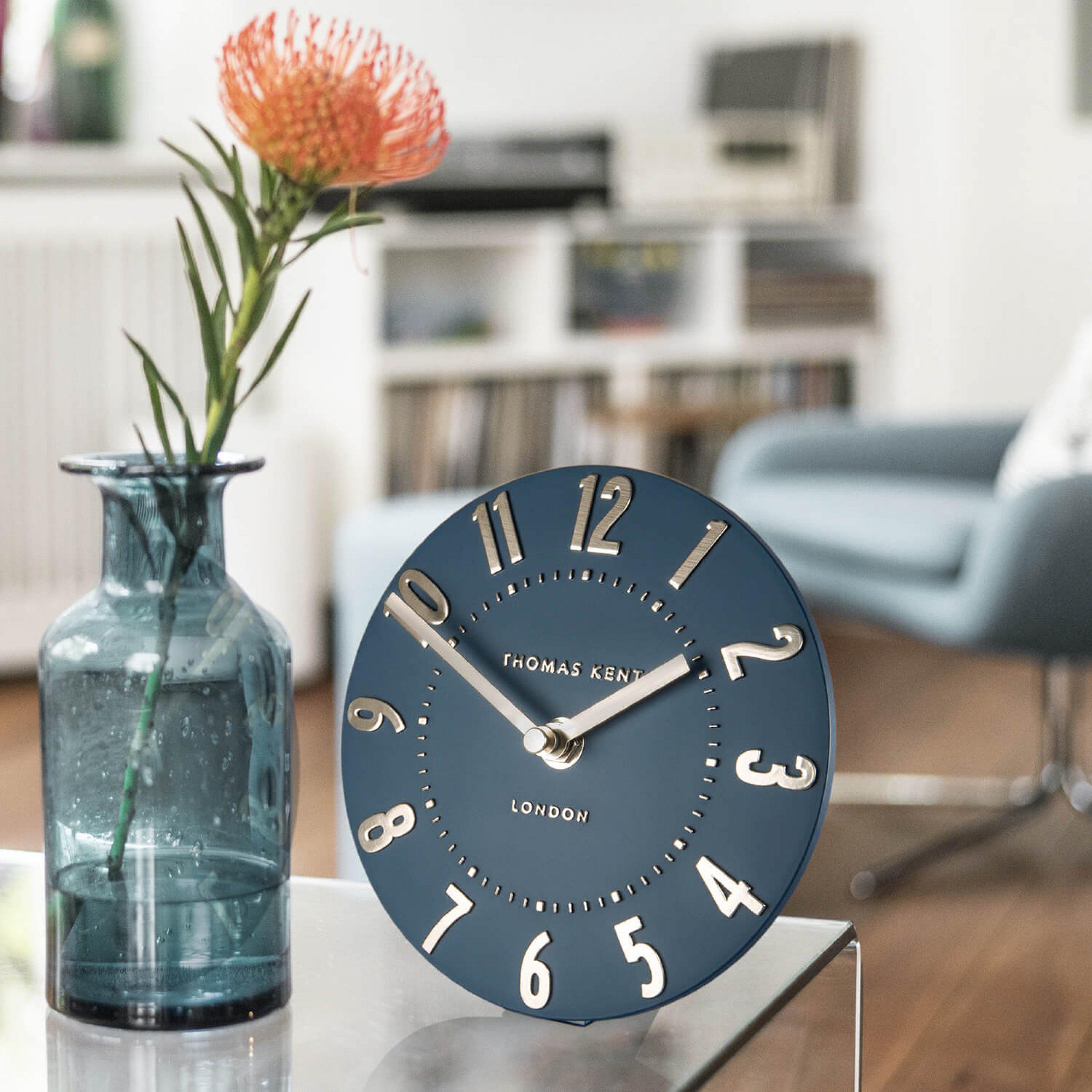 6” Mulberry Mantle Clock | Midnight Blue