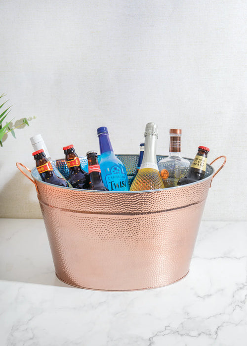 Copper Hammered Drinks Pail