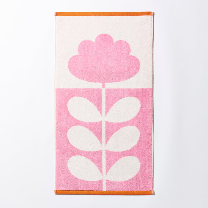 Cut Stem Tulip/Paprika Towels