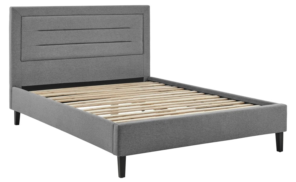 Linear Grey Bed Frame. (LB54)