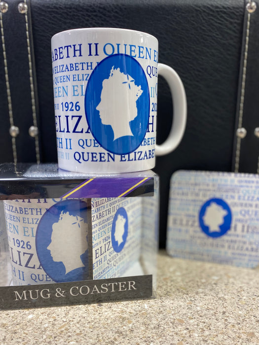 Queen Elizabeth Mug And Coaster Set