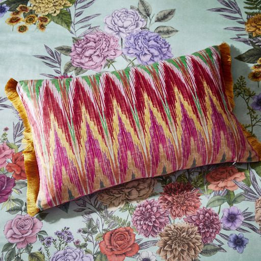 Ikat Pink Cushion