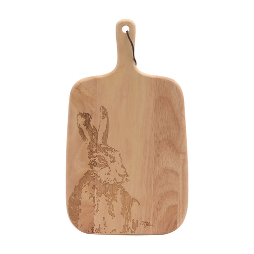 Meg Hawkins Rubber Wood Engraved Board - Hare