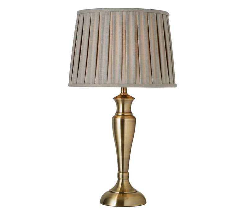 Oslo Lamp Base Only - Antique Brass
