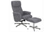 Grey Rayna Recliner with Footstool