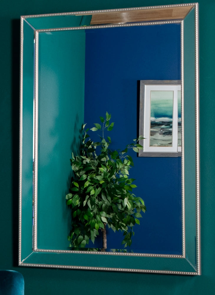 Natalie Beaded Rectangular Mirror