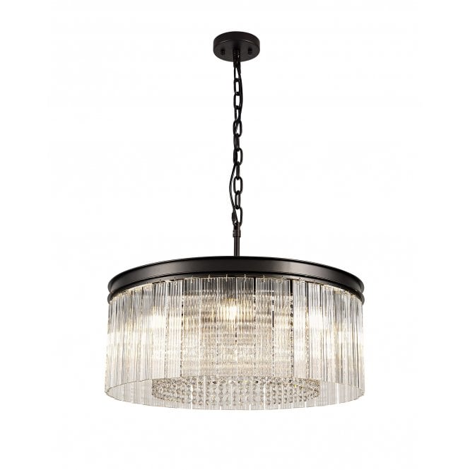 Brown Oxide Finished 8 Light Pendant