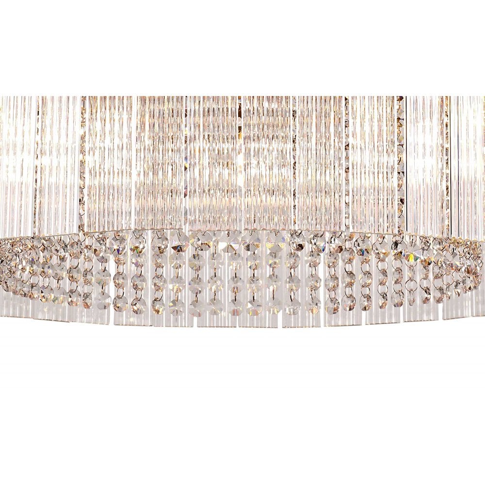 Brown Oxide Finished 8 Light Pendant