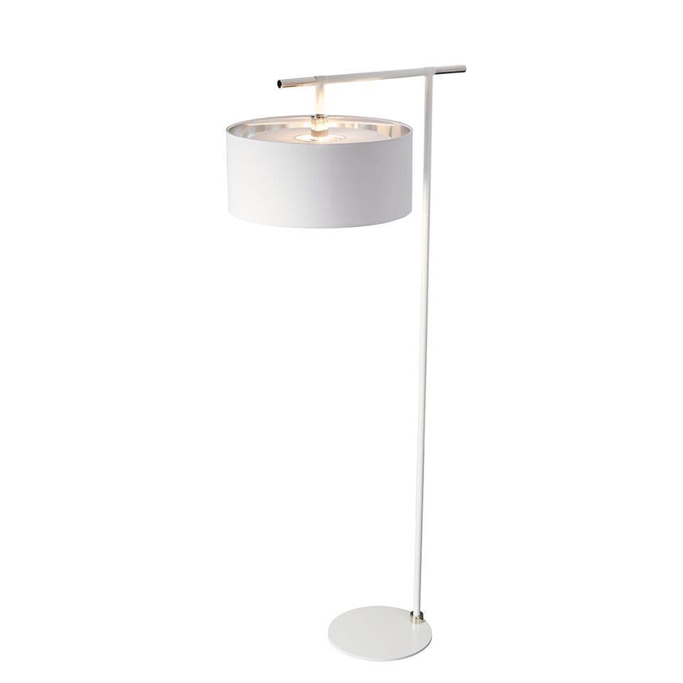 White Elstead Balance Floor Lamp