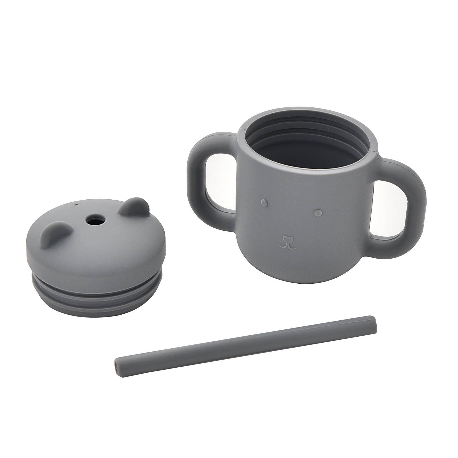 Bambino Silicone Sippy Cup Grey And Pink