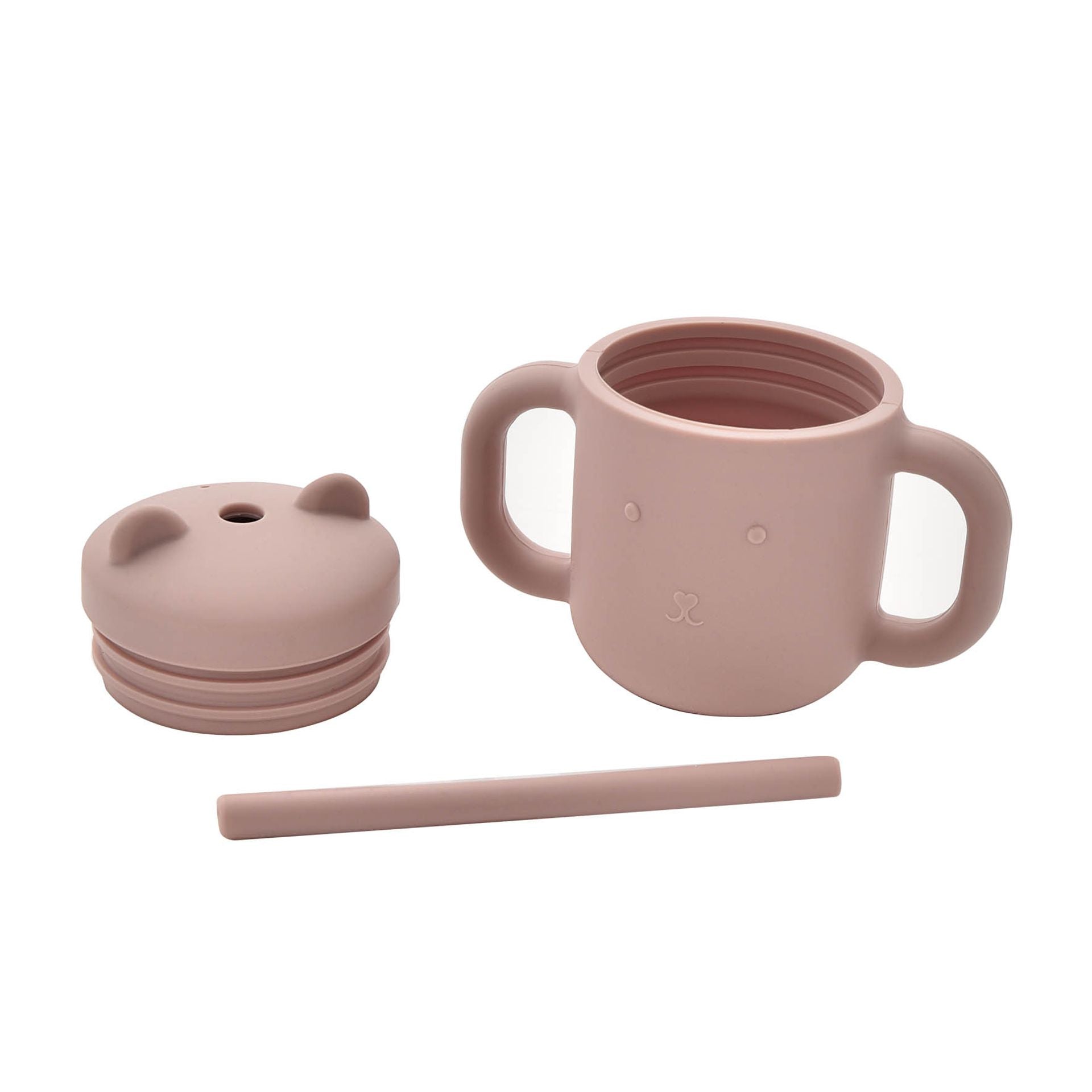 Bambino Silicone Sippy Cup Grey And Pink