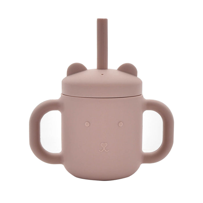 Bambino Silicone Sippy Cup Grey And Pink