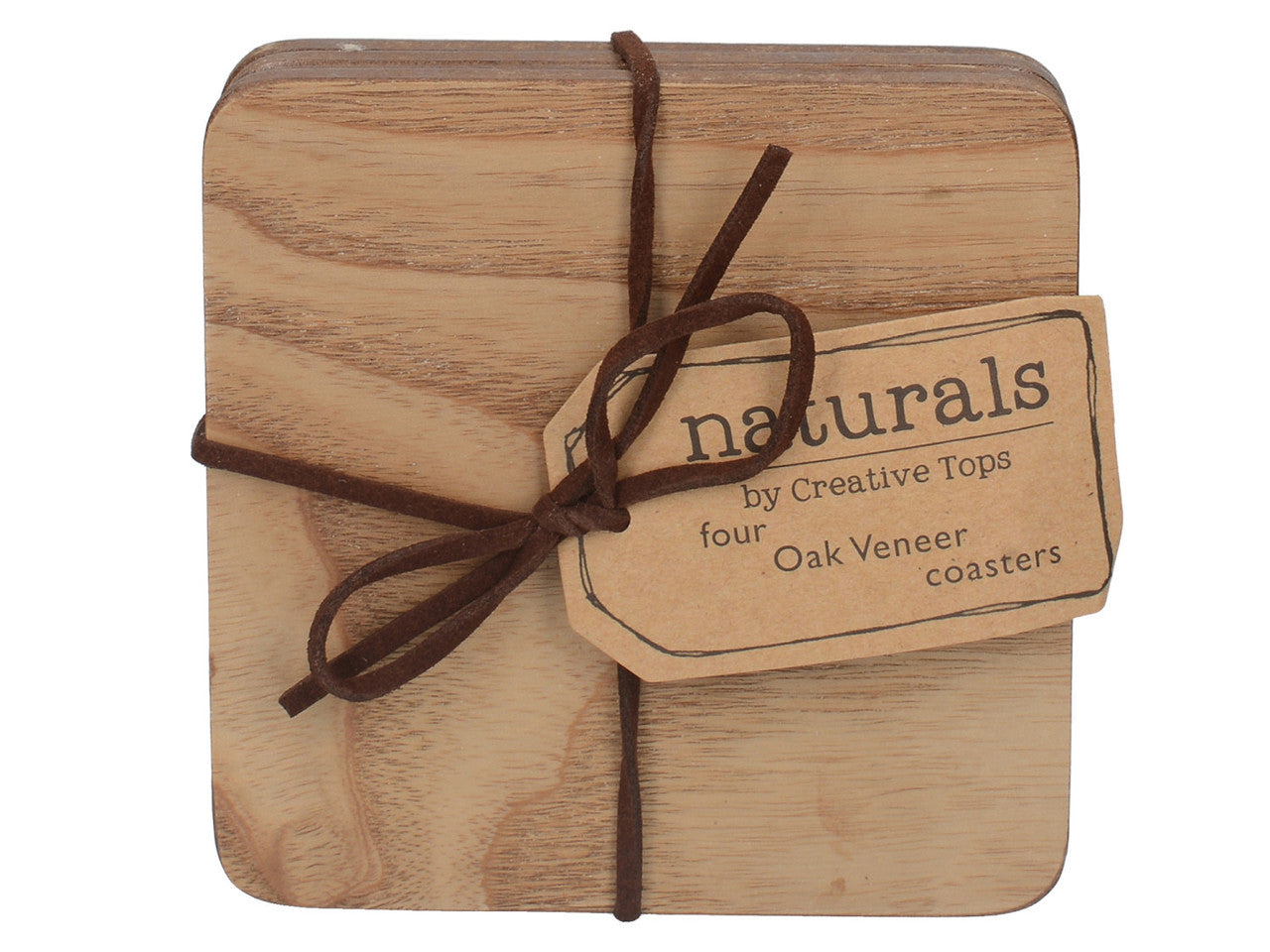 Oak Veneer Coasters