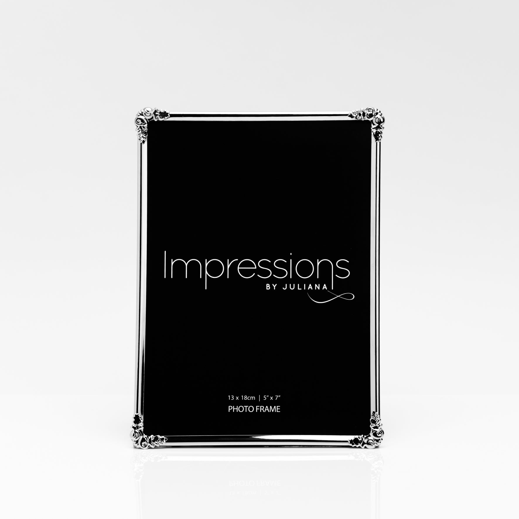 Silver Plated Photo Frame with Decorative Corner