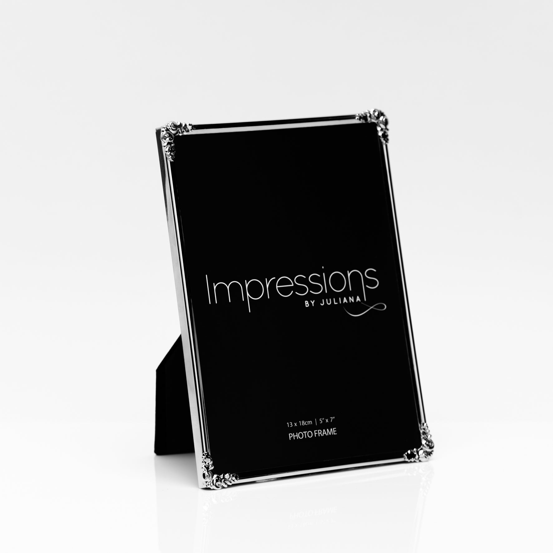 Silver Plated Photo Frame with Decorative Corner