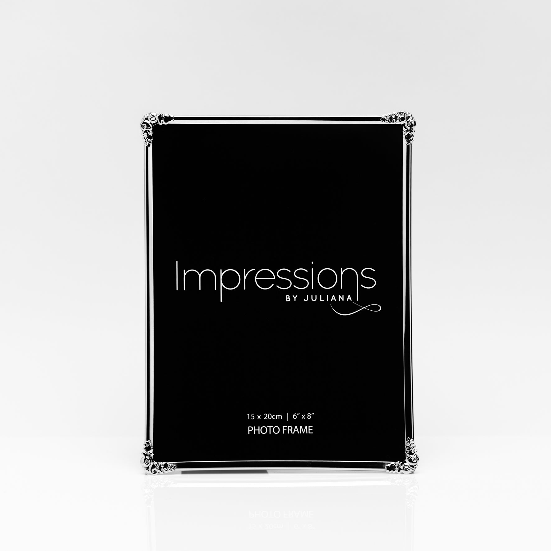 Silver Plated Photo Frame with Decorative Corner