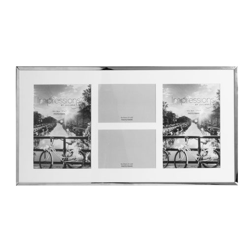 Impressions Metal Plated Photo Frame - 4 Apertures