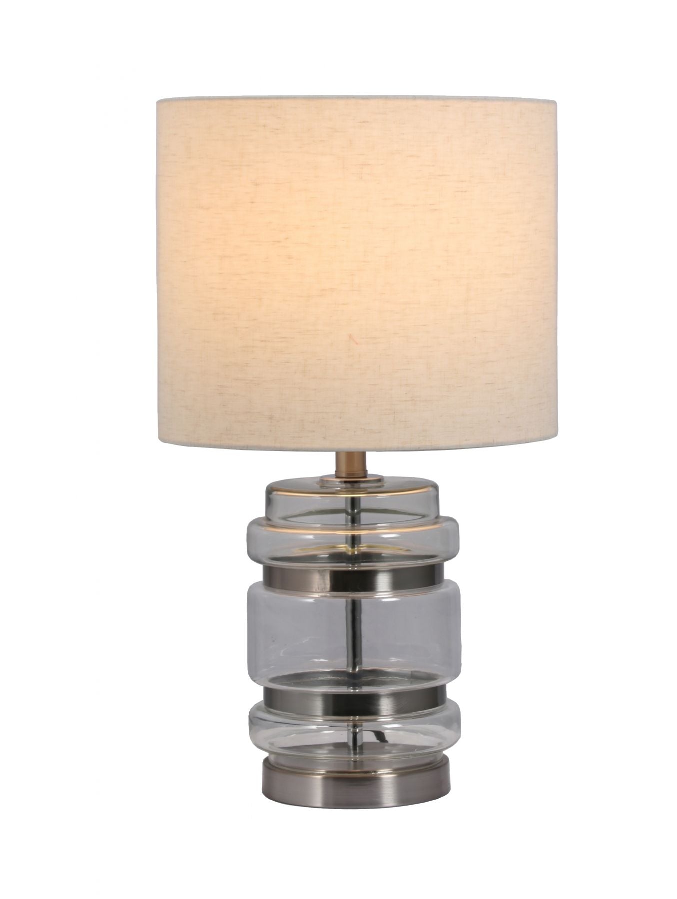 Hartley Satin Chrome Table Lamp