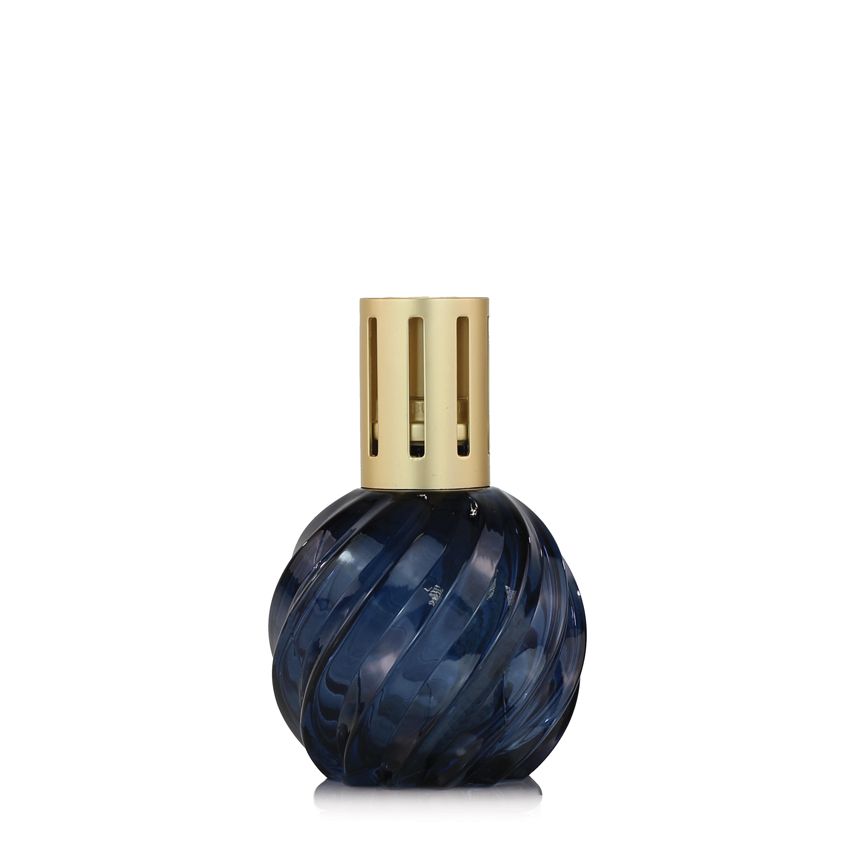 Blue Spiral Glass Fragrance Lamp