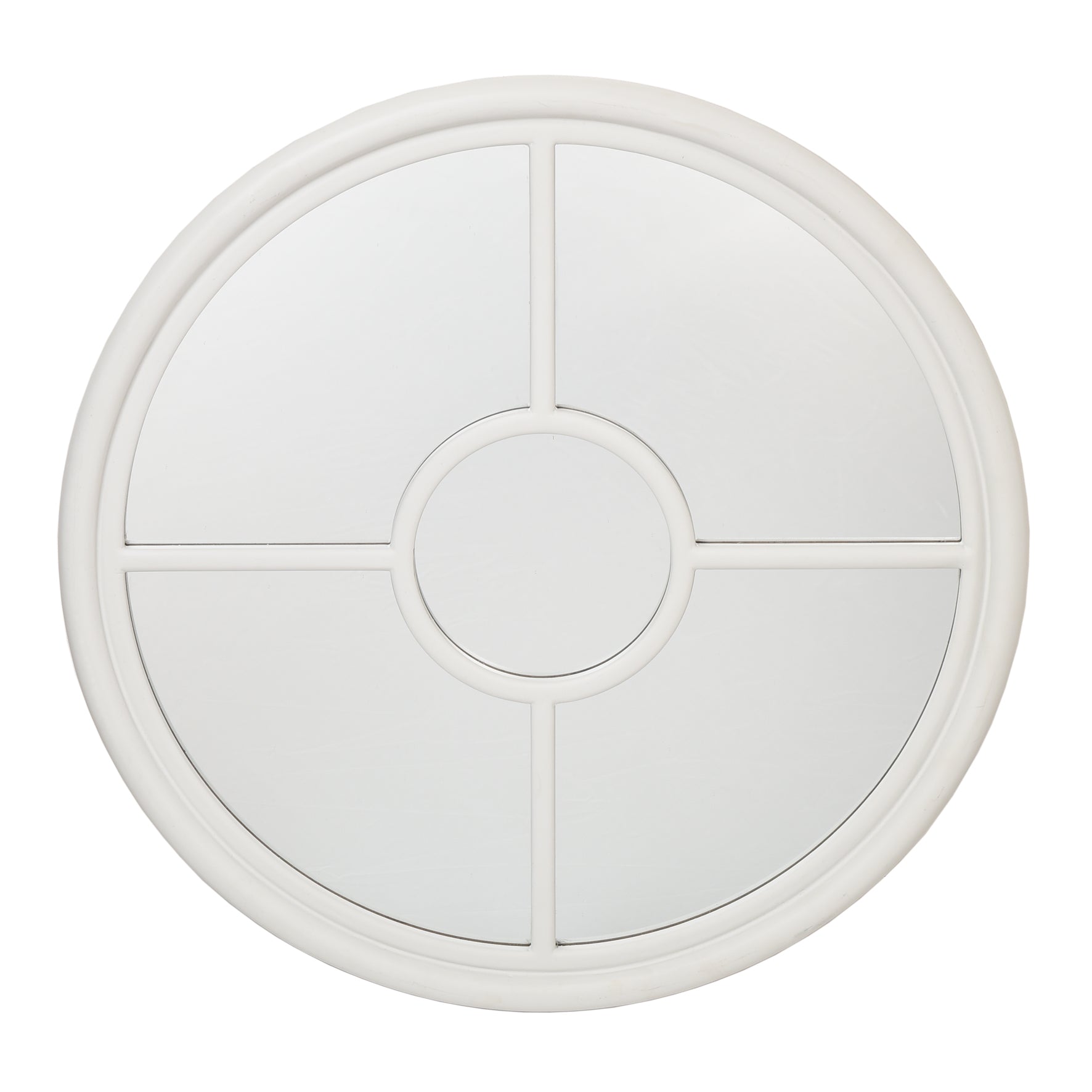 White Porthole Mirror