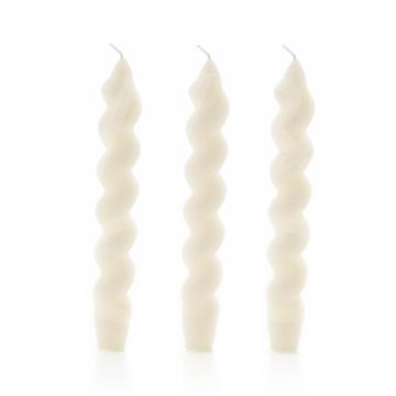 Set of 3 Twisted Taper Candles