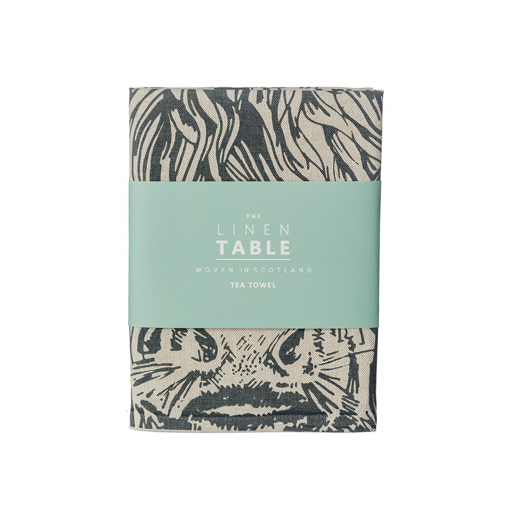 Linen Tea Towel | Highland Cow