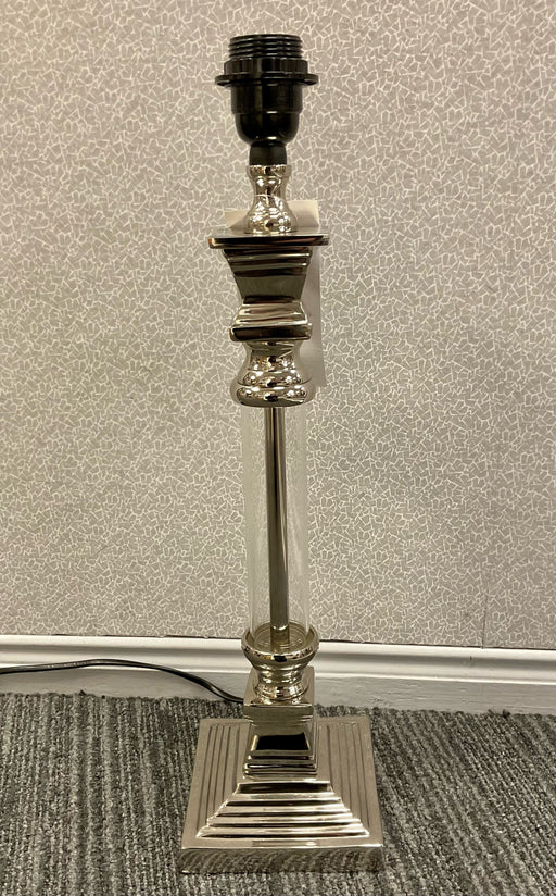 Chrome And Glass Lamp Base