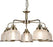 Bistro II - 5 Lights Ceiling Antique Brass