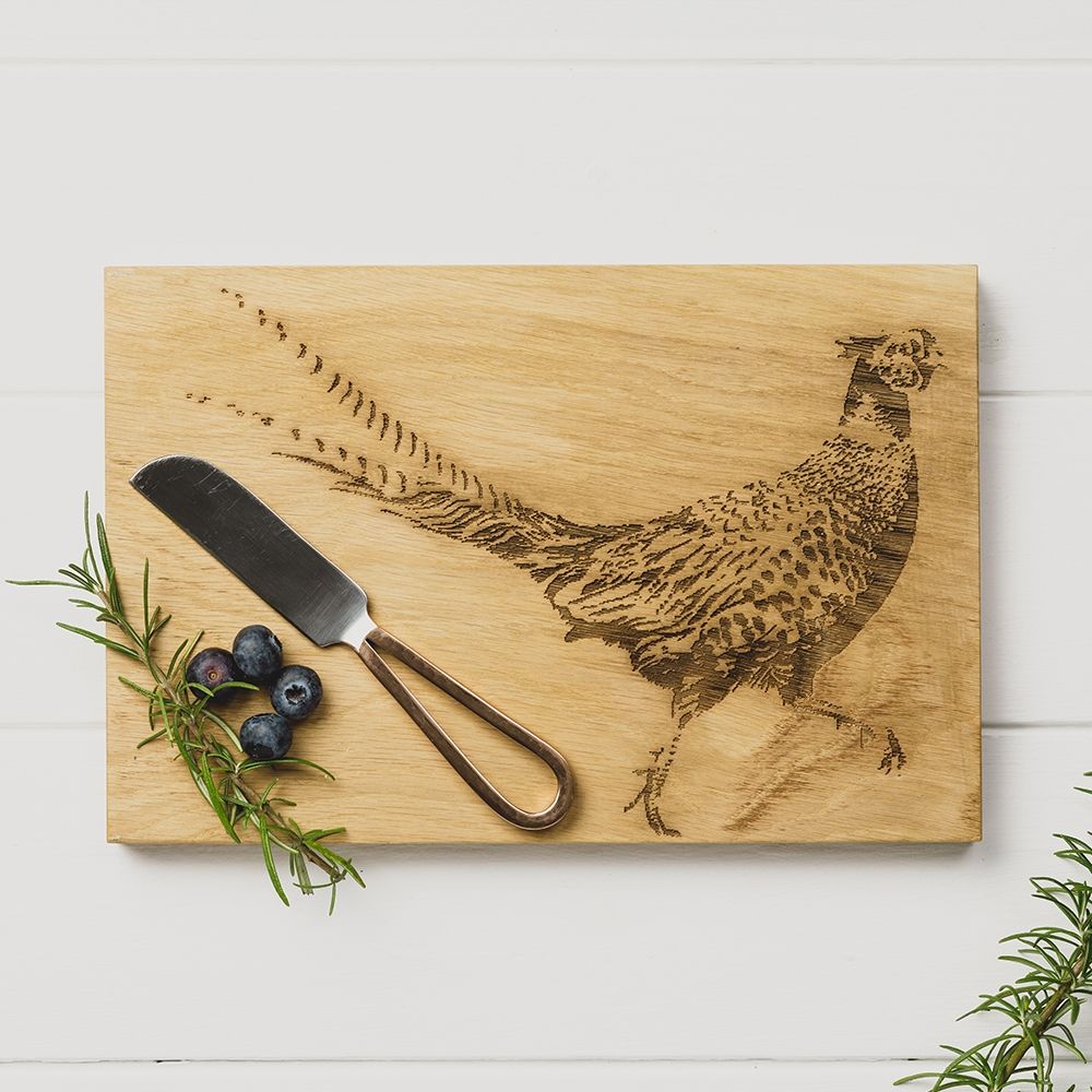 Oak Cheese Board & Knife Set