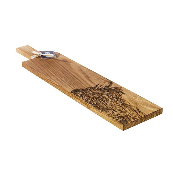 Highland Cow Long Oak Paddle Board