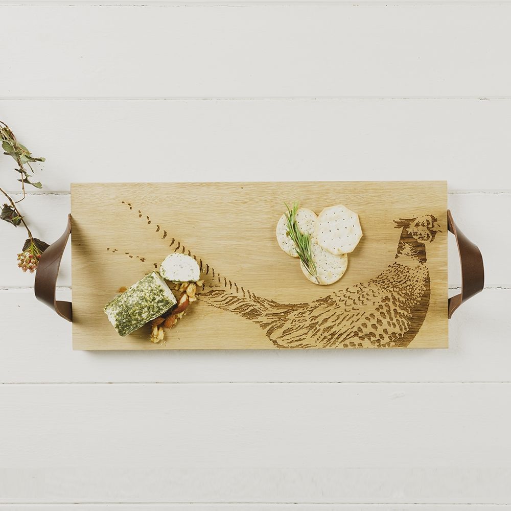 Pheasant Oak Serving Tray