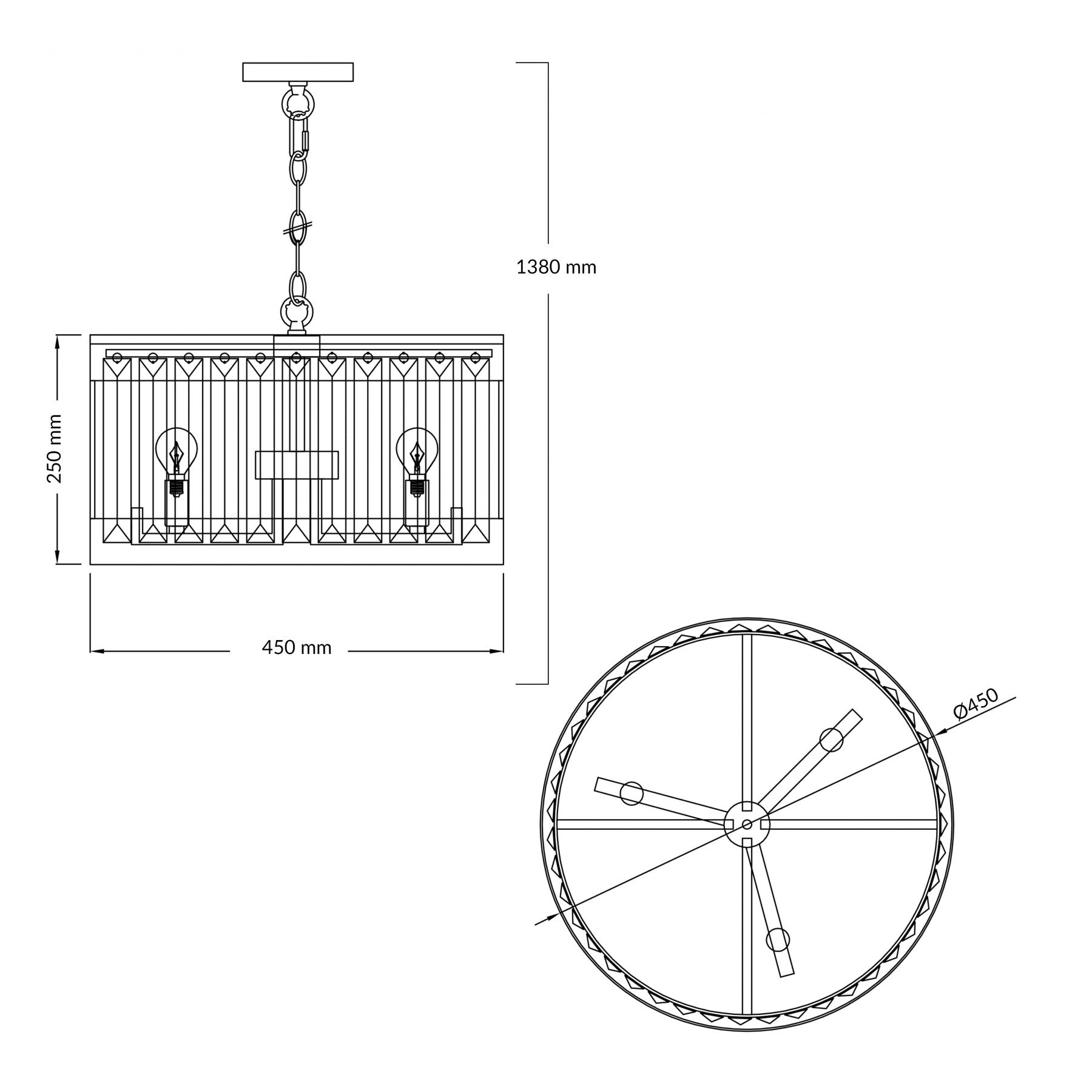 Pandora 3 Light Satin Chrome
