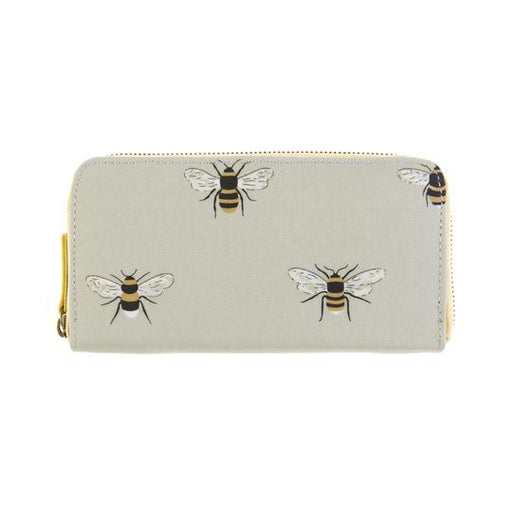Bees Zipped Wallet Purse