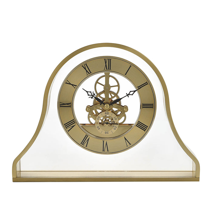 Napoleon Gold Skeleton Mantel Clock