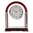 Arch Shaped Wood And Glass Mantel Clock