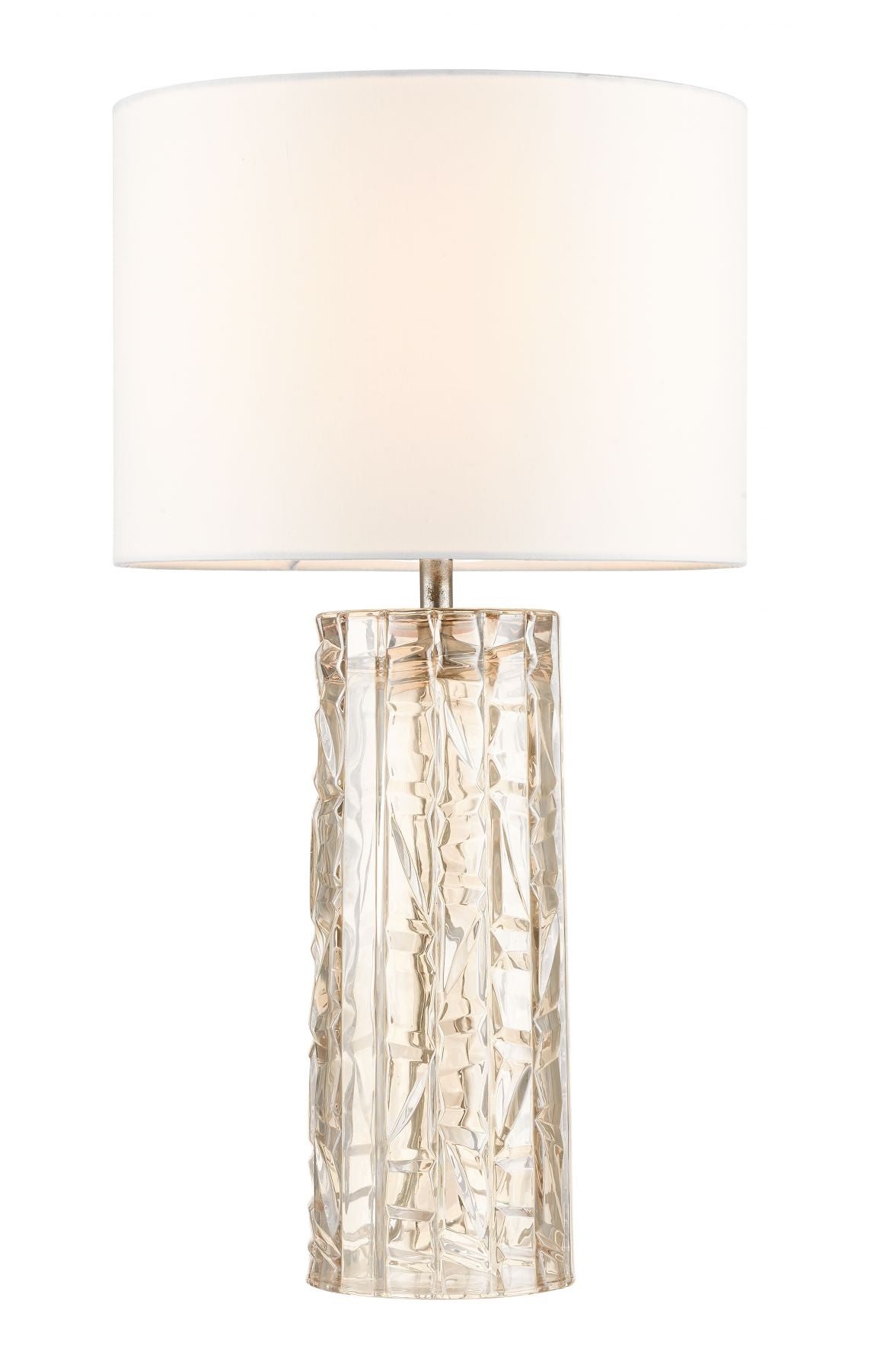 Whiskey Cut Glass Table Lamp With Shade