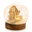 LED Glass Dome with Wooden Reindeers, Tree and House