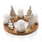 Circular Christmas Scene Candle Holder